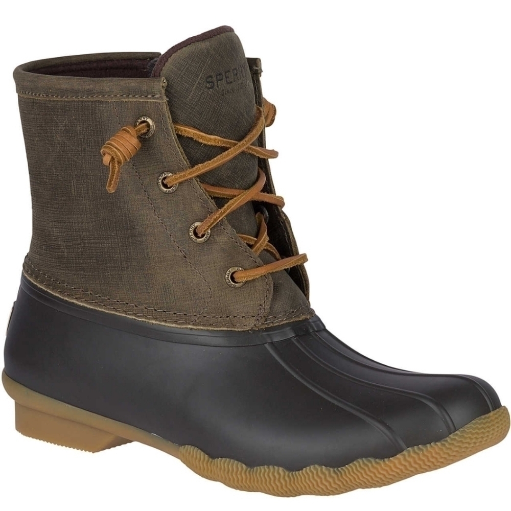 Sperry Womens Saltwater Duck Rubber Waterproof Boots shoes sz 8.6M